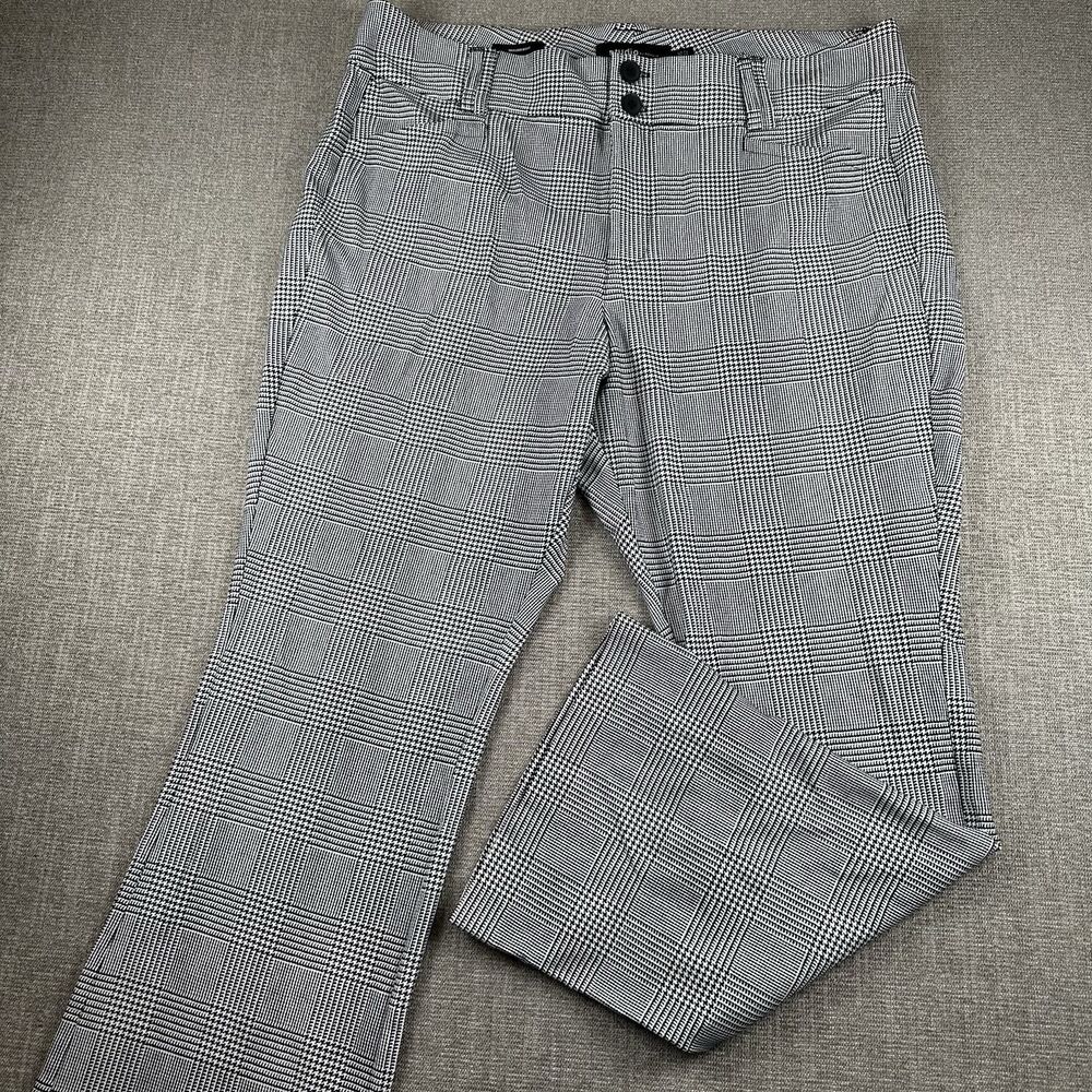 Torrid Studio Plaid Bootcut Dress Pants Black White Check Stretch Plus Size 20S